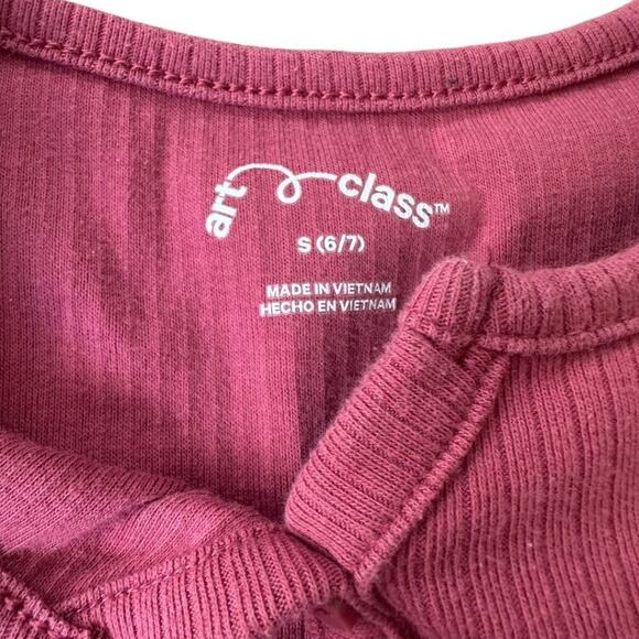 Art Class Cotton Short Sleeve Dress Pink Small 6/7 - Picture 5 of 8